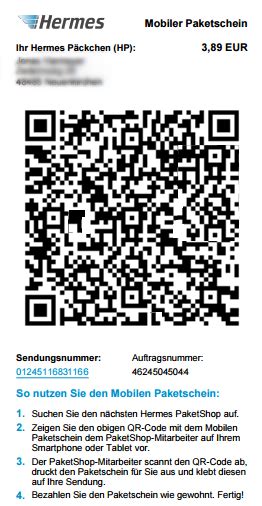 qr code hermes|hermes paketschein ohne drucker.